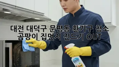 대전 대덕구 문평동 환기구 청소 ✨ 곰팡이, 집먼지 진드기 OUT!